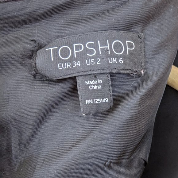 Topshop Jacquard Camoflage A-Line Dress - 2 - Picture 7 of 8